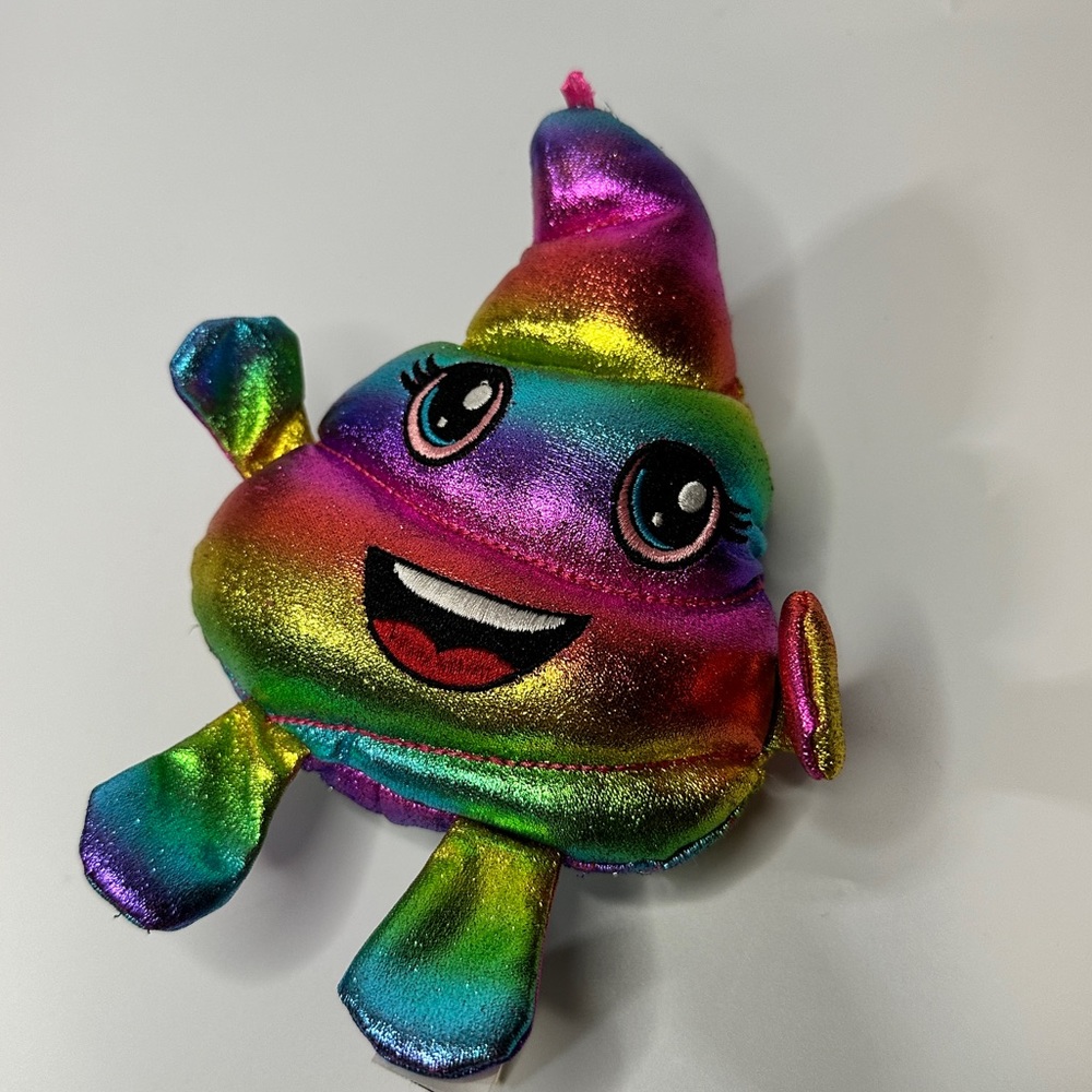 Rainbow Emoji Poop Plush Turd Stuffed Animal